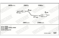 Výfukový systém WALKER DCK019368