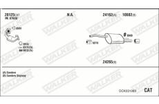 Výfukový systém WALKER DCK031083