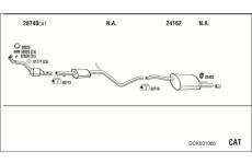 Výfukový systém WALKER DCK031086