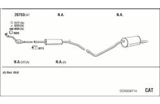 Výfukový systém WALKER DCK059714