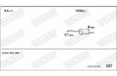 Výfukový systém WALKER DCK124722