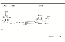 Výfukový systém WALKER DH30004