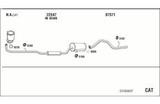 Výfukový systém WALKER DH30007