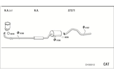 Výfukový systém WALKER DH30012