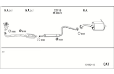 Výfukový systém WALKER DH30445