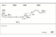 Výfukový systém WALKER DH45002