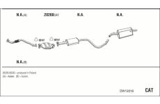 Výfukový systém WALKER DW12016