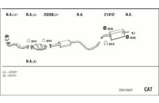 Výfukový systém WALKER DW12047