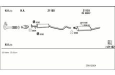 Výfukový systém WALKER DW12054