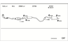 Výfukový systém WALKER DW50003