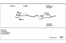 Výfukový systém WALKER DWK004572