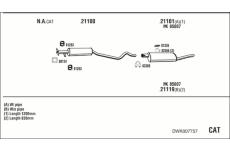 Výfukový systém WALKER DWK007757