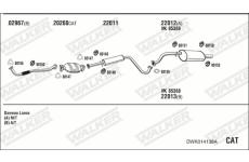 Výfukový systém WALKER DWK014138A