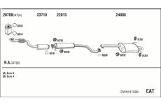 Výfukový systém WALKER DWK017580