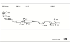 Výfukový systém WALKER DWK027996