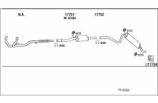 Výfukový systém WALKER FI10502