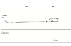 Výfukový systém WALKER FI30005