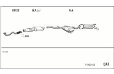 Výfukový systém WALKER FI35015B