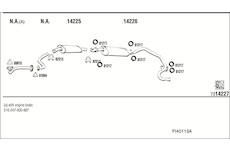 Výfukový systém WALKER FI40113A