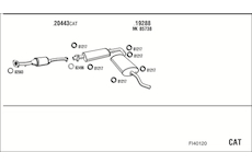Výfukový systém WALKER FI40120