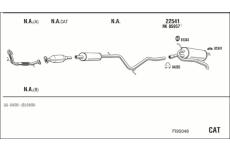 Výfukový systém WALKER FI95048