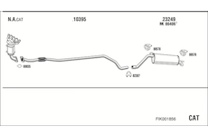 Výfukový systém WALKER FIK001856