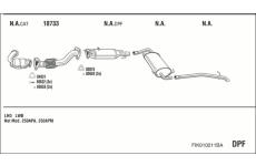 Výfukový systém WALKER FIK010211BA