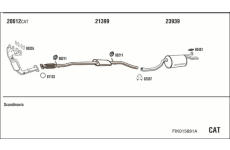 Výfukový systém WALKER FIK015891A