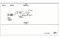 Výfukový systém WALKER FIK015958