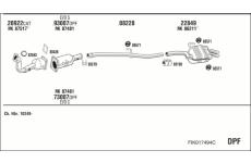 Výfukový systém WALKER FIK017494C
