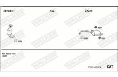 Výfukový systém WALKER FIK018092A