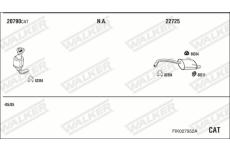 Výfukový systém WALKER FIK027952A