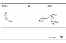 Výfukový systém WALKER FIK110002