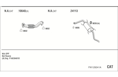 Výfukový systém WALKER FIK129241A