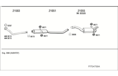 Výfukový systém WALKER FIT04759A