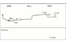 Výfukový systém WALKER FIT15628A