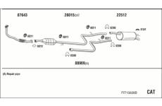 Výfukový systém WALKER FIT15628B