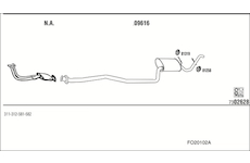 Výfukový systém WALKER FO20102A