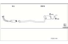 Výfukový systém WALKER FO20116A