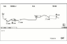 Výfukový systém WALKER FO20218