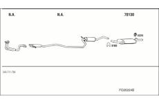 Výfukový systém WALKER FO20224B
