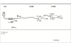 Výfukový systém WALKER FO20289