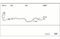 Výfukový systém WALKER FO20333