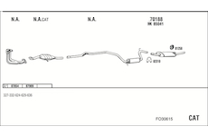 Výfukový systém WALKER FO30615