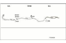 Výfukový systém WALKER FO30628