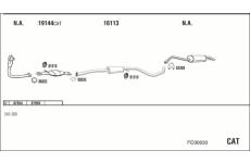 Výfukový systém WALKER FO30630