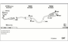 Výfukový systém WALKER FO30844