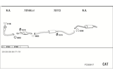 Výfukový systém WALKER FO30917