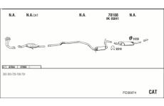 Výfukový systém WALKER FO30974