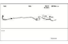 Výfukový systém WALKER FO31219